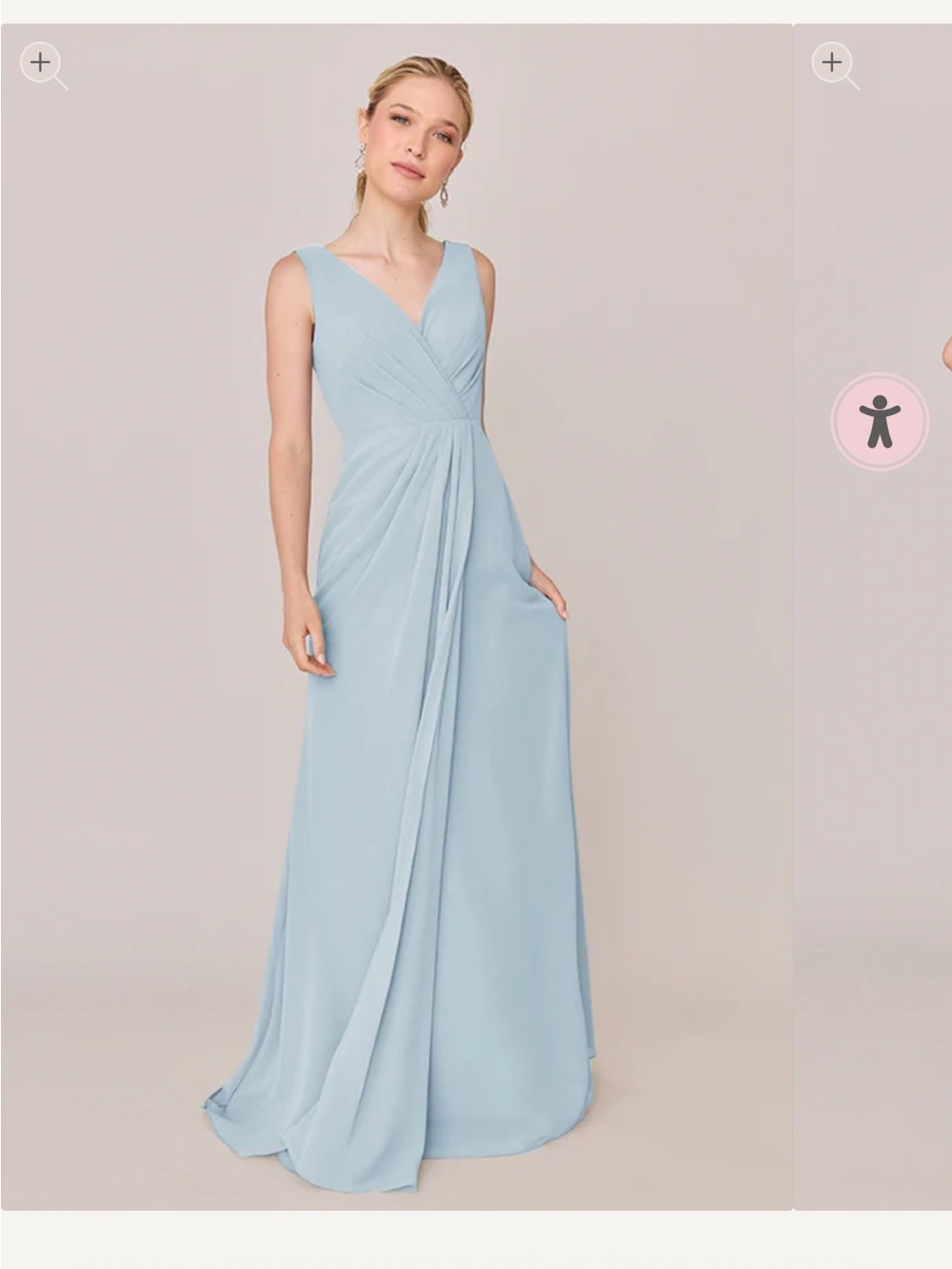 NEW IN BOX Blair Chiffon dress (Light Blue -936)